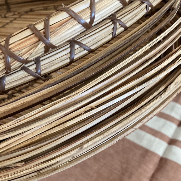 🌲 pine needle tray basket bar tray wall decor cottage core rustic coastal maine - Picture 3 of 12